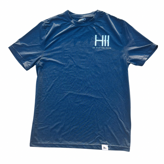 You bend it. We build it. - Performance Short Sleeve T-Shirt - Blue